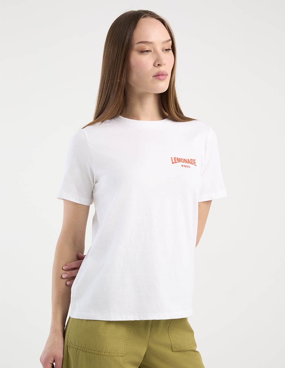 Blusa manga corta para mujer