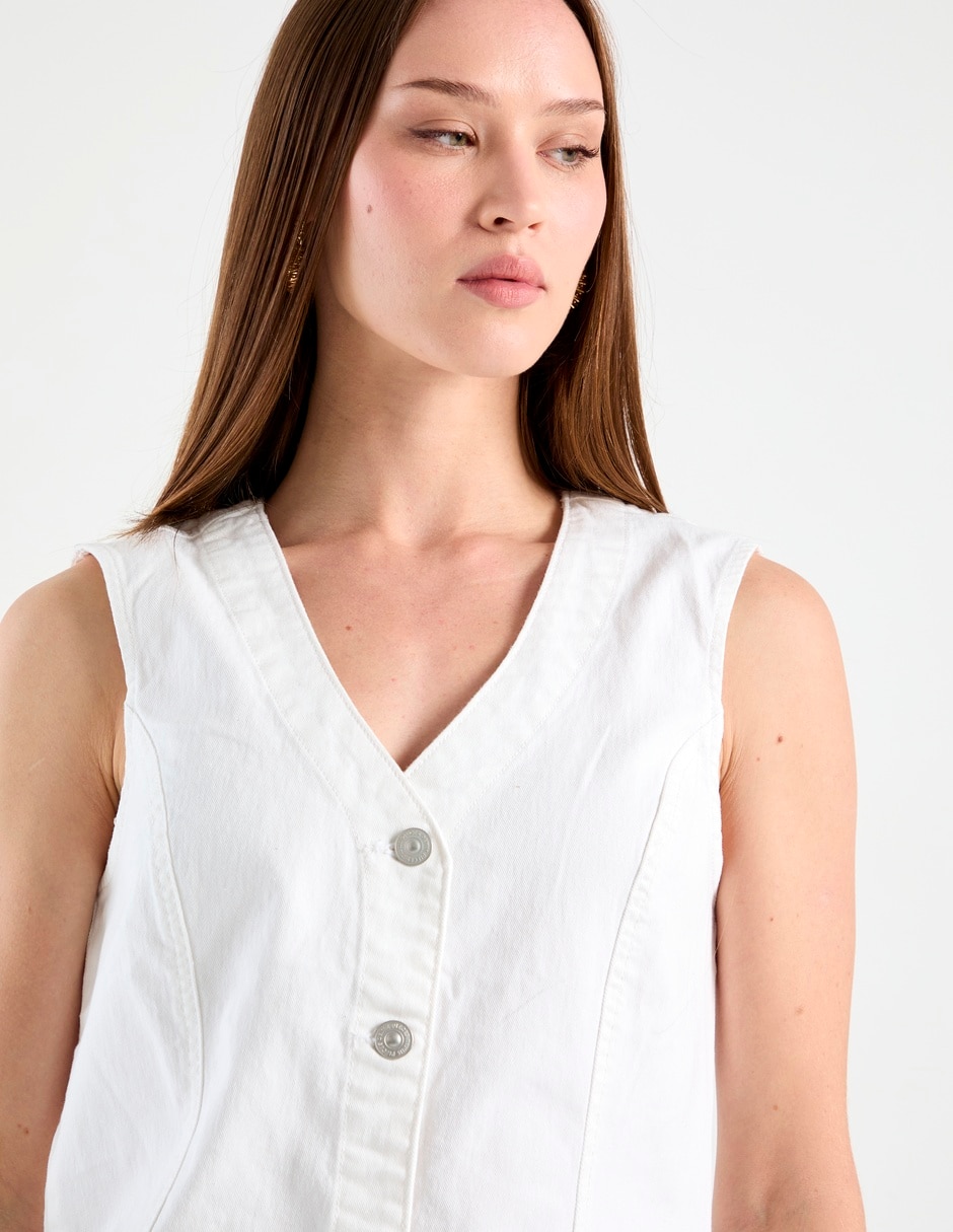 Vestido corto casual pieces para mujer