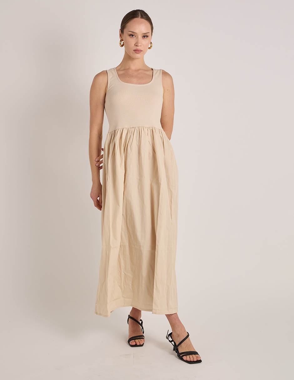 VESTIDO 17161267 LISO ALGODÓN