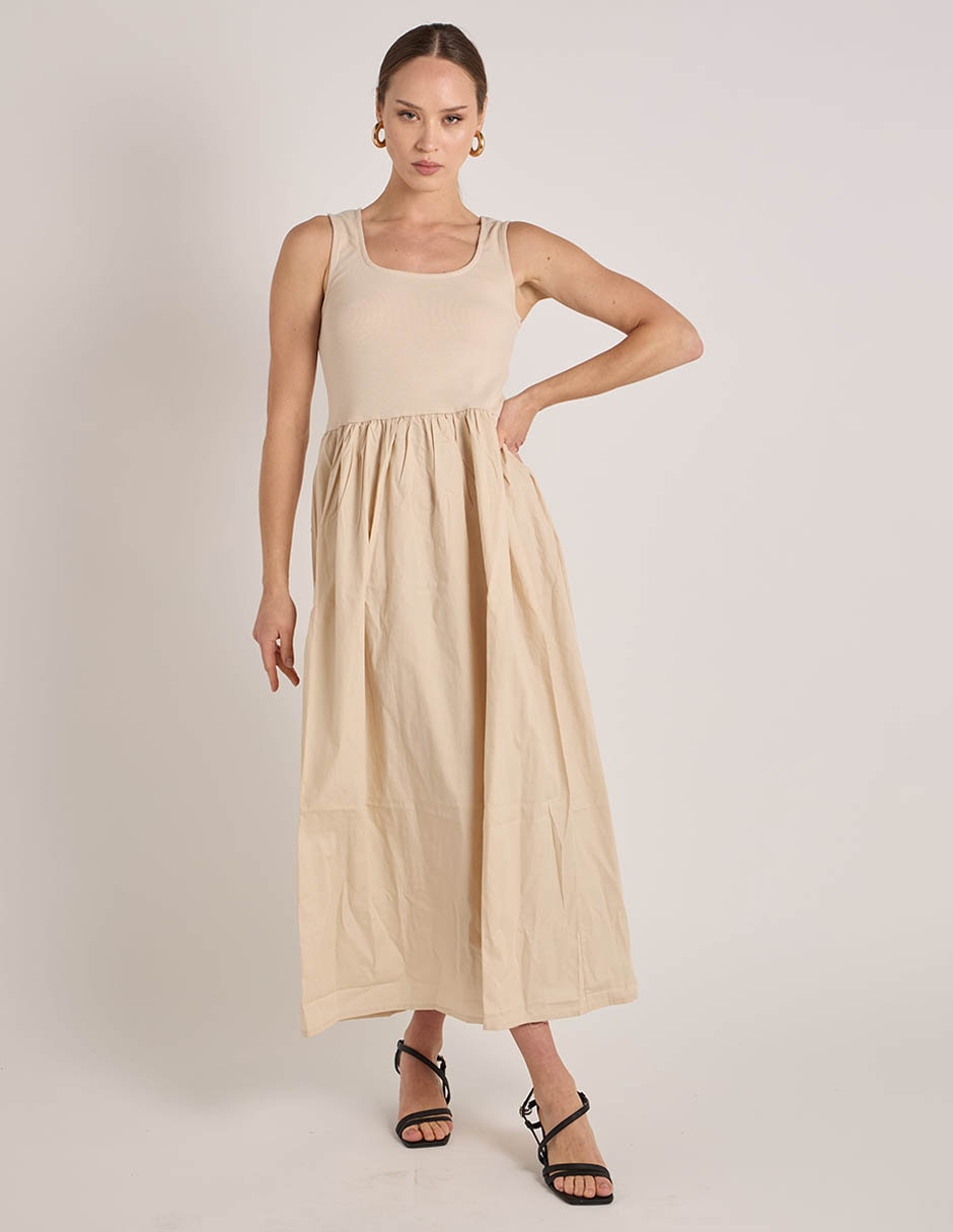 VESTIDO PIECES 17161267 LISO ALGODÓN
