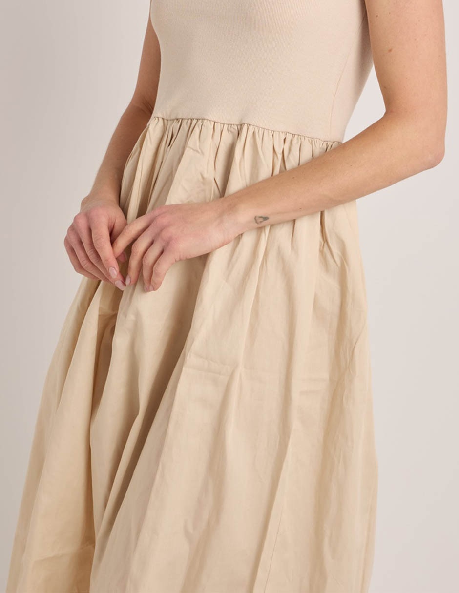 VESTIDO PIECES 17161267 LISO ALGODÓN