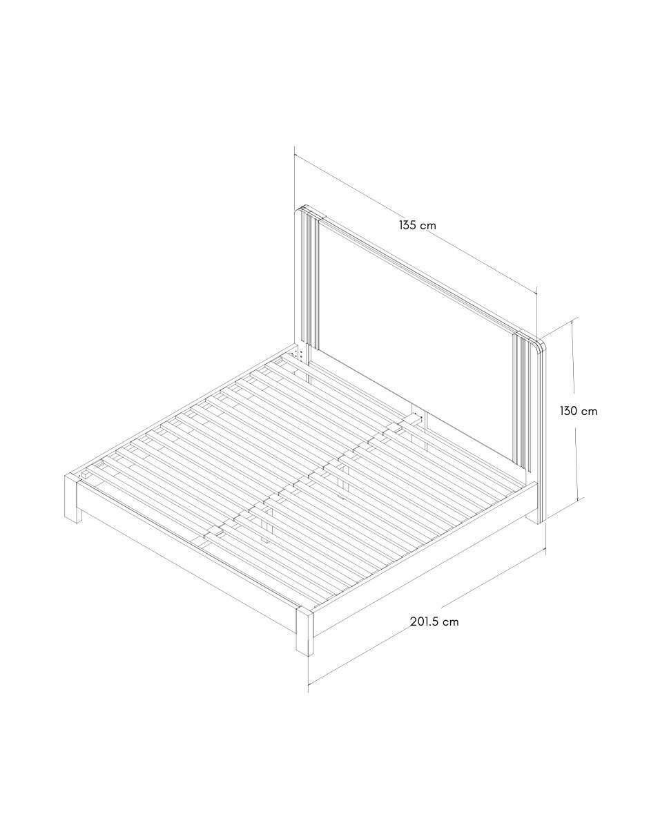 Cama bex de madera matrimonial 5