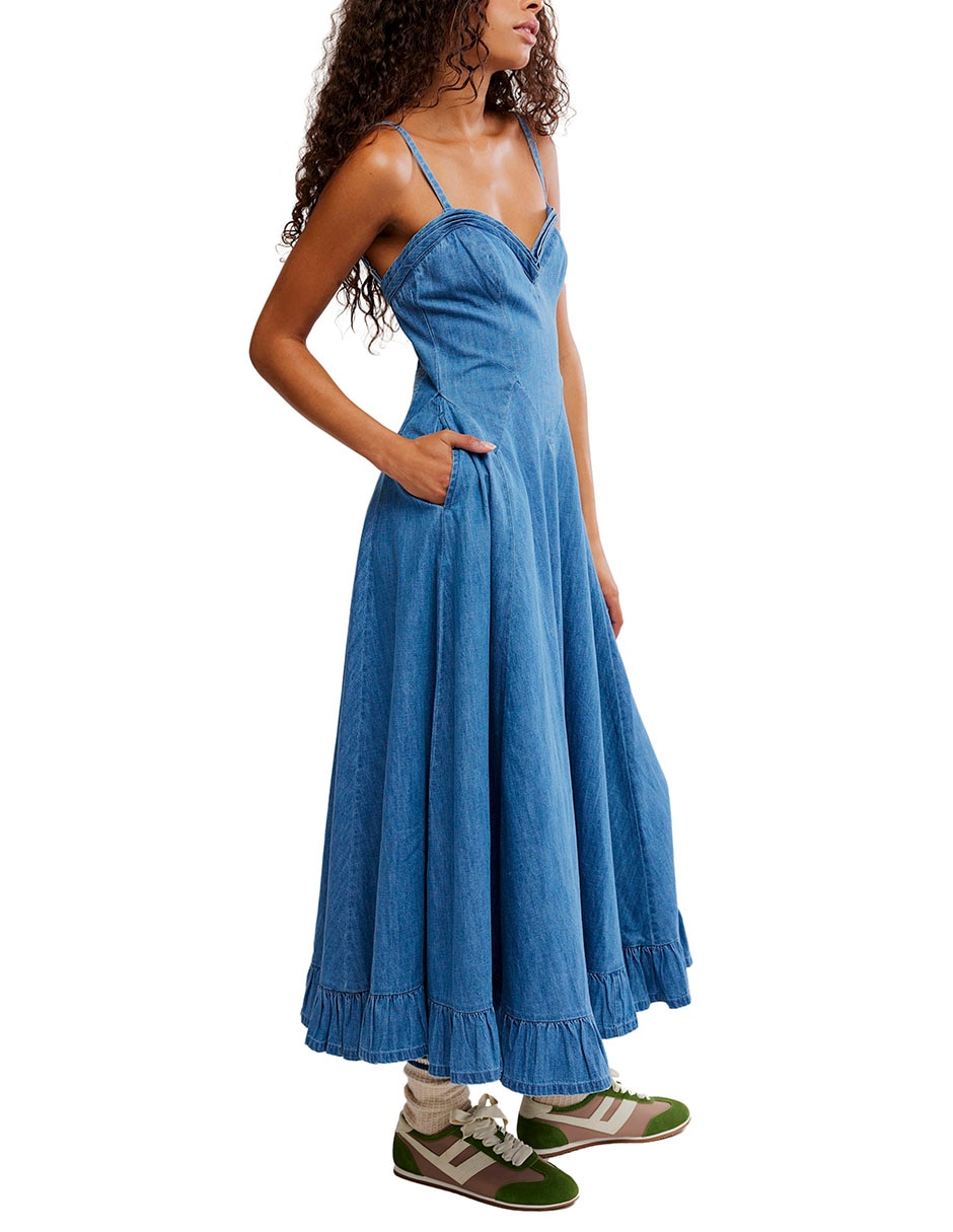 Vestido largo casual para mujer