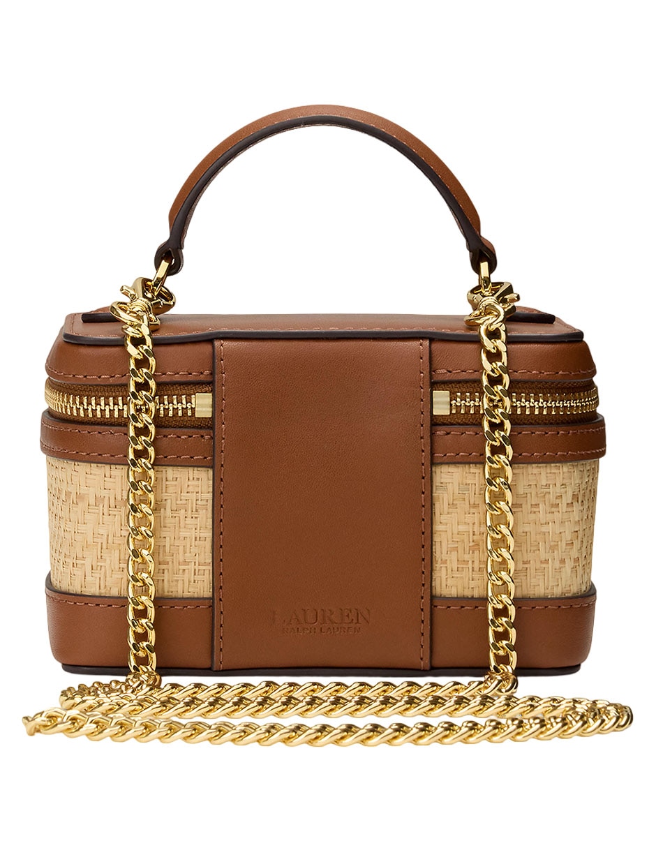 Bolsa crossbody Lauren Ralph Lauren Cierre Cuadrado de piel