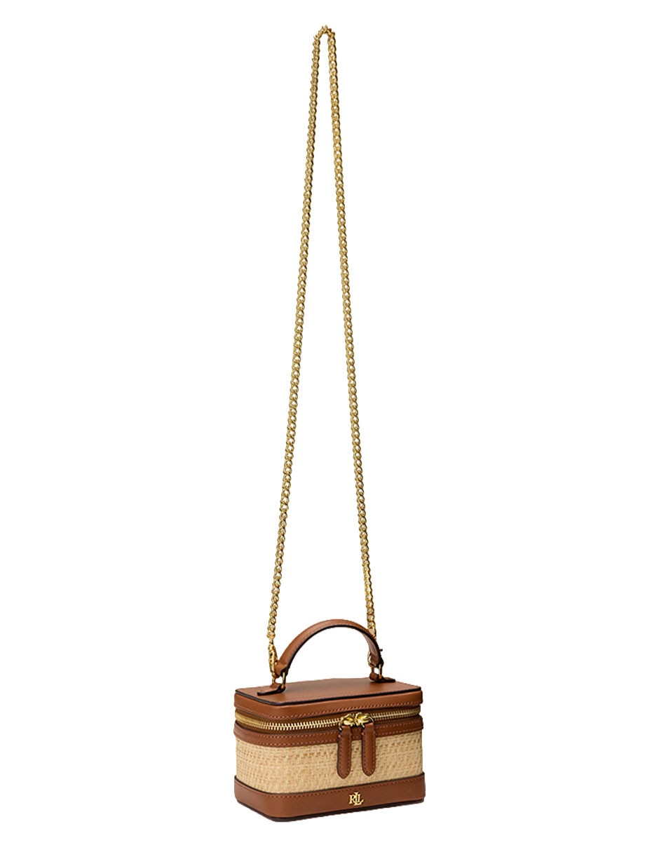 Bolsa crossbody Lauren Ralph Lauren Cierre Cuadrado de piel