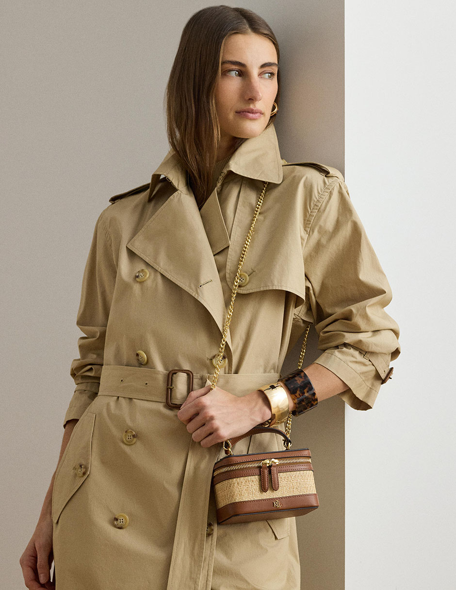 Bolsa crossbody Lauren Ralph Lauren Cierre Cuadrado de piel