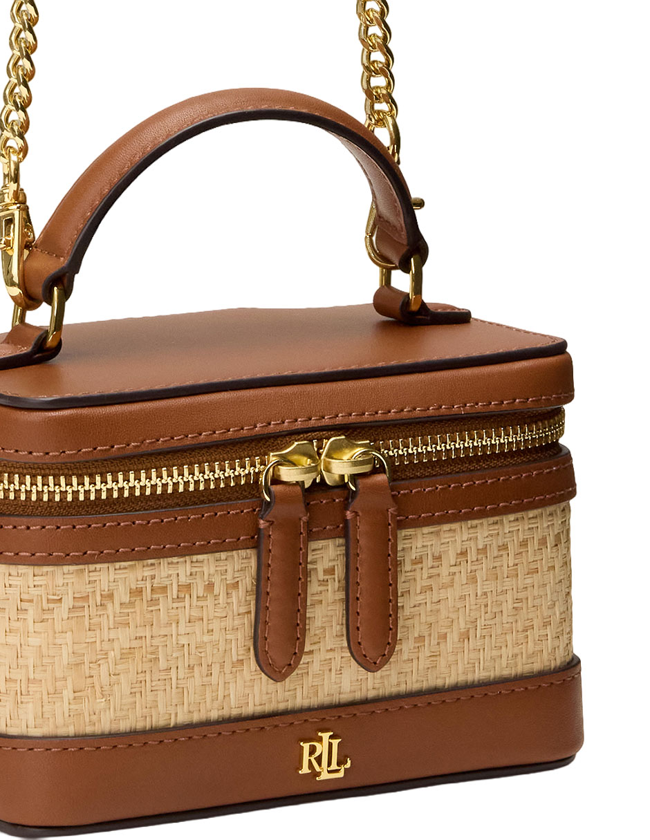 Bolsa crossbody Lauren Ralph Lauren Cierre Cuadrado de piel