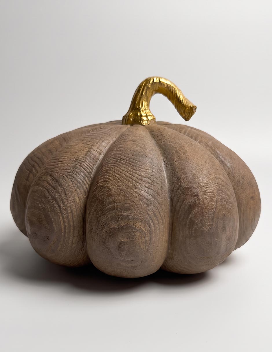 Figura decorativa haus con forma de calabaza 1