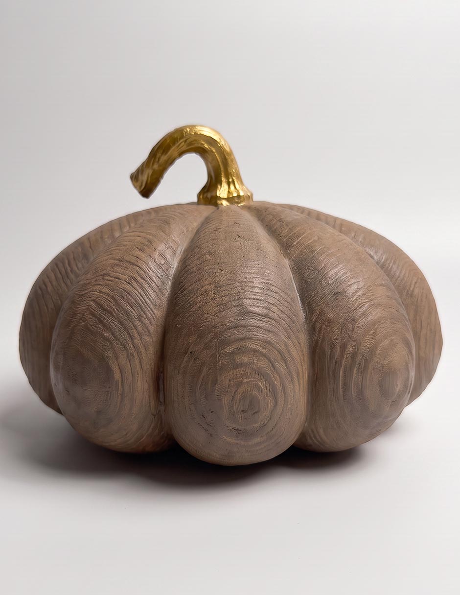 Figura decorativa haus con forma de calabaza 2
