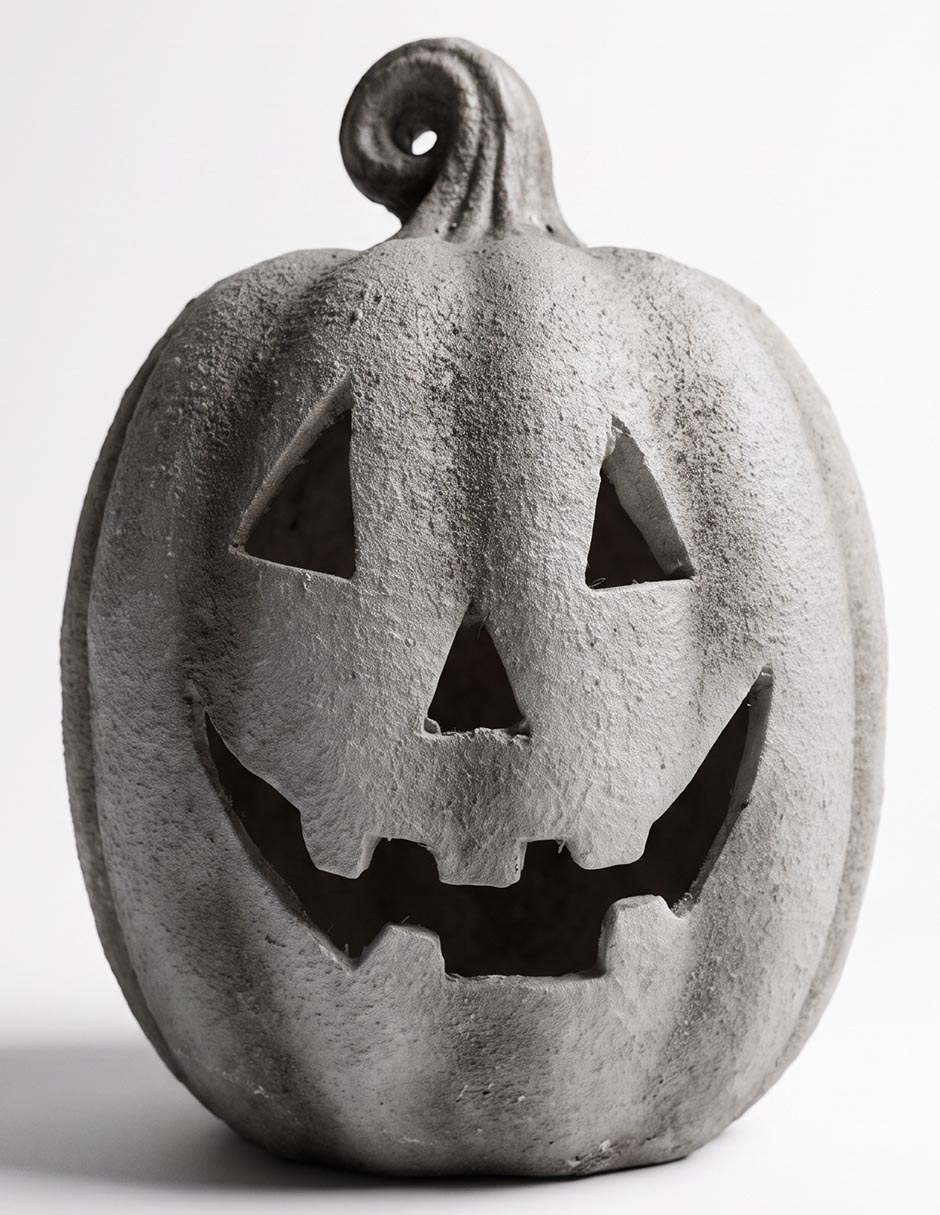 LAMPARA DE CALABAZA GRIS G HALLOWEEN 1