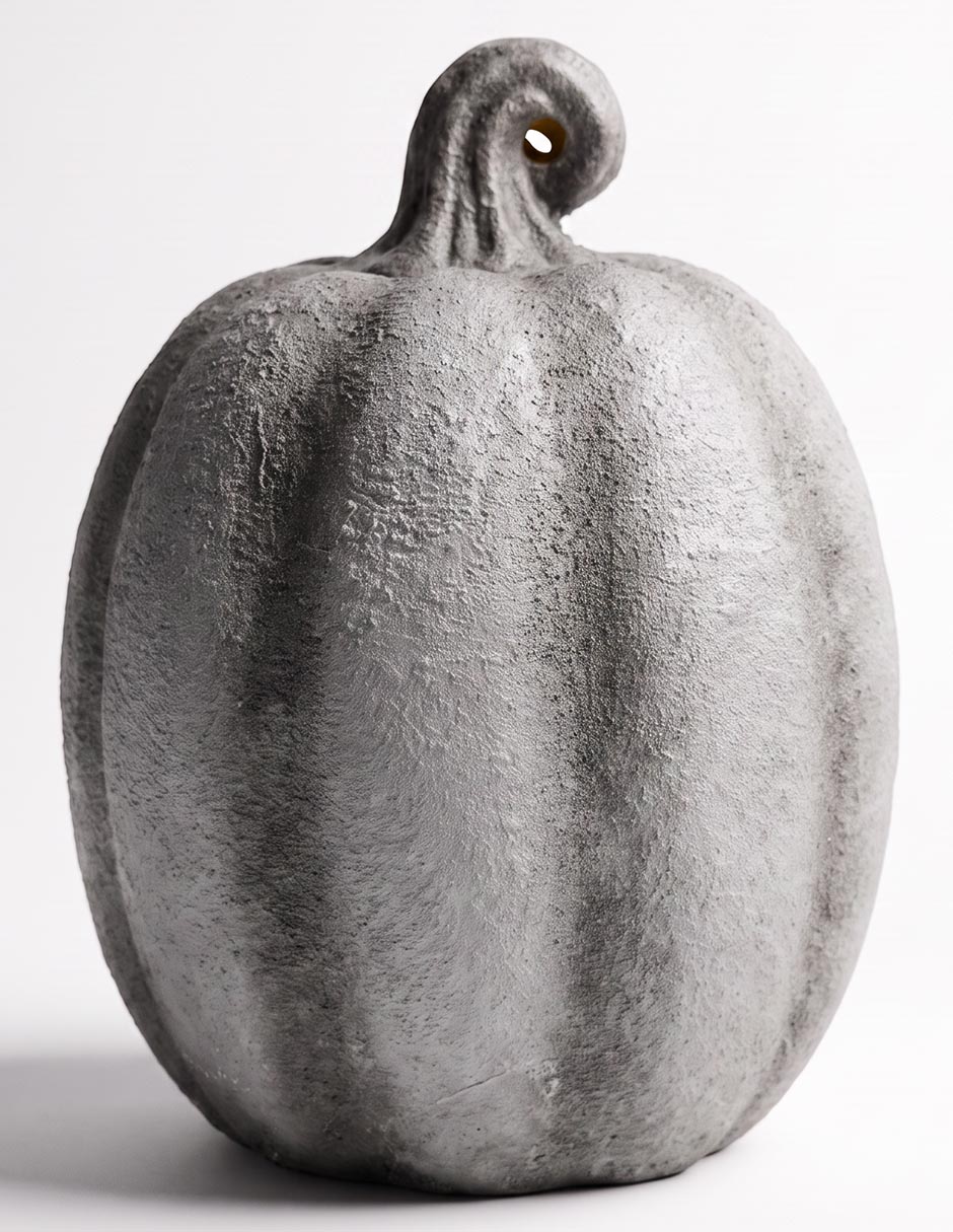LAMPARA DE CALABAZA GRIS G HALLOWEEN
