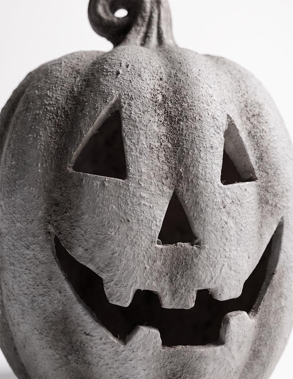 LAMPARA DE CALABAZA GRIS G HALLOWEEN 3