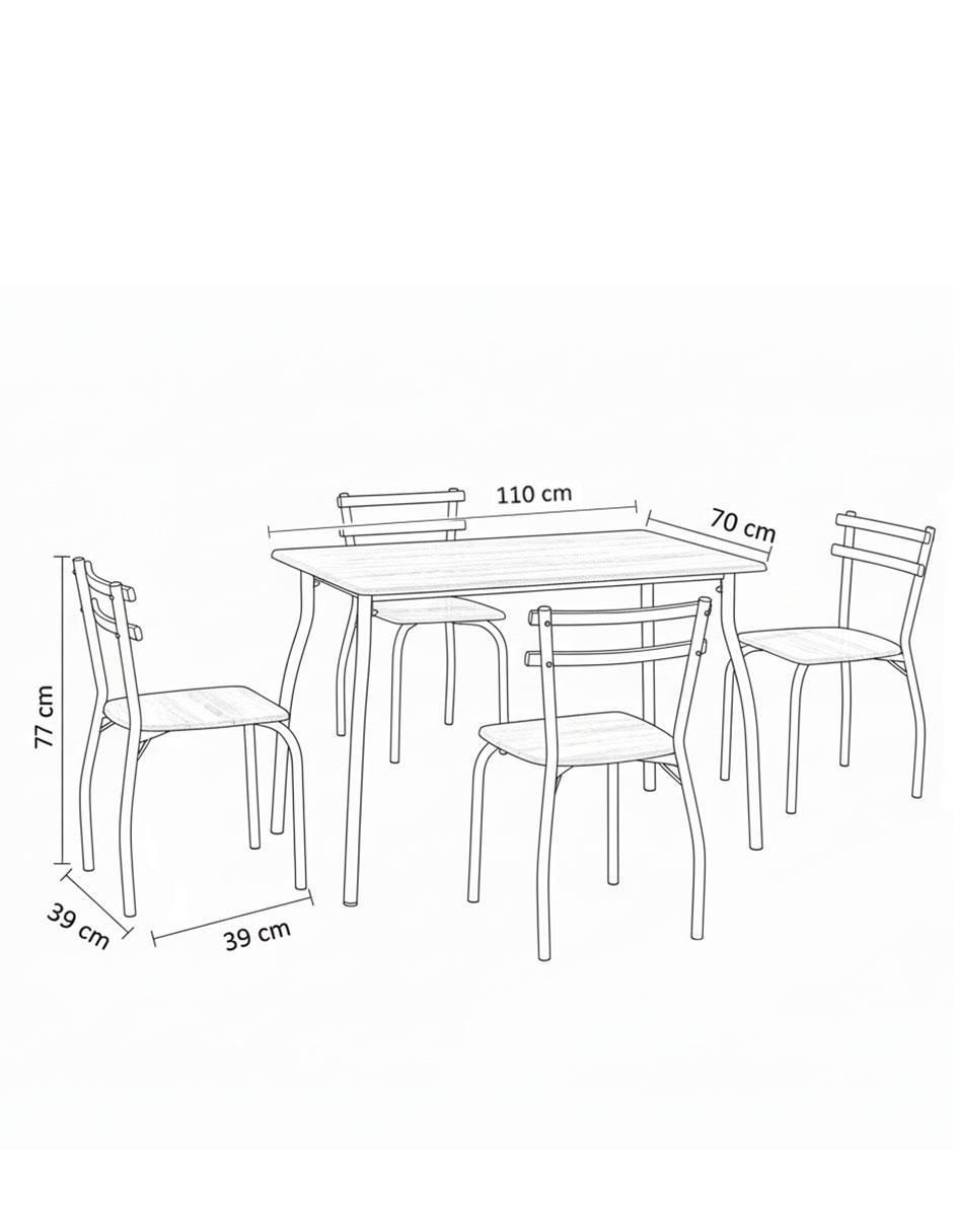 Comedor Sienna para 4 personas 6