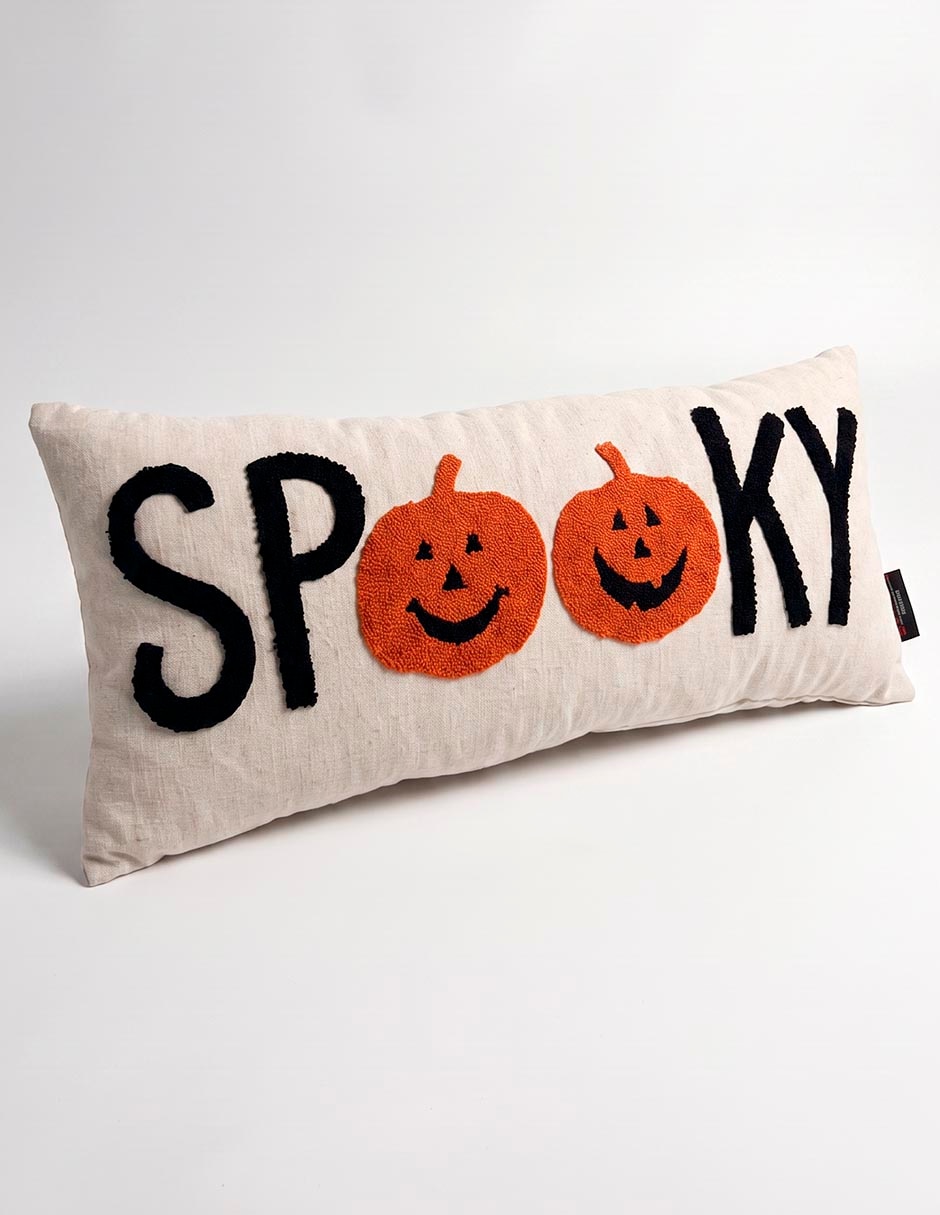 COJÍN BLACO SPOOKY CALABAZAS 3