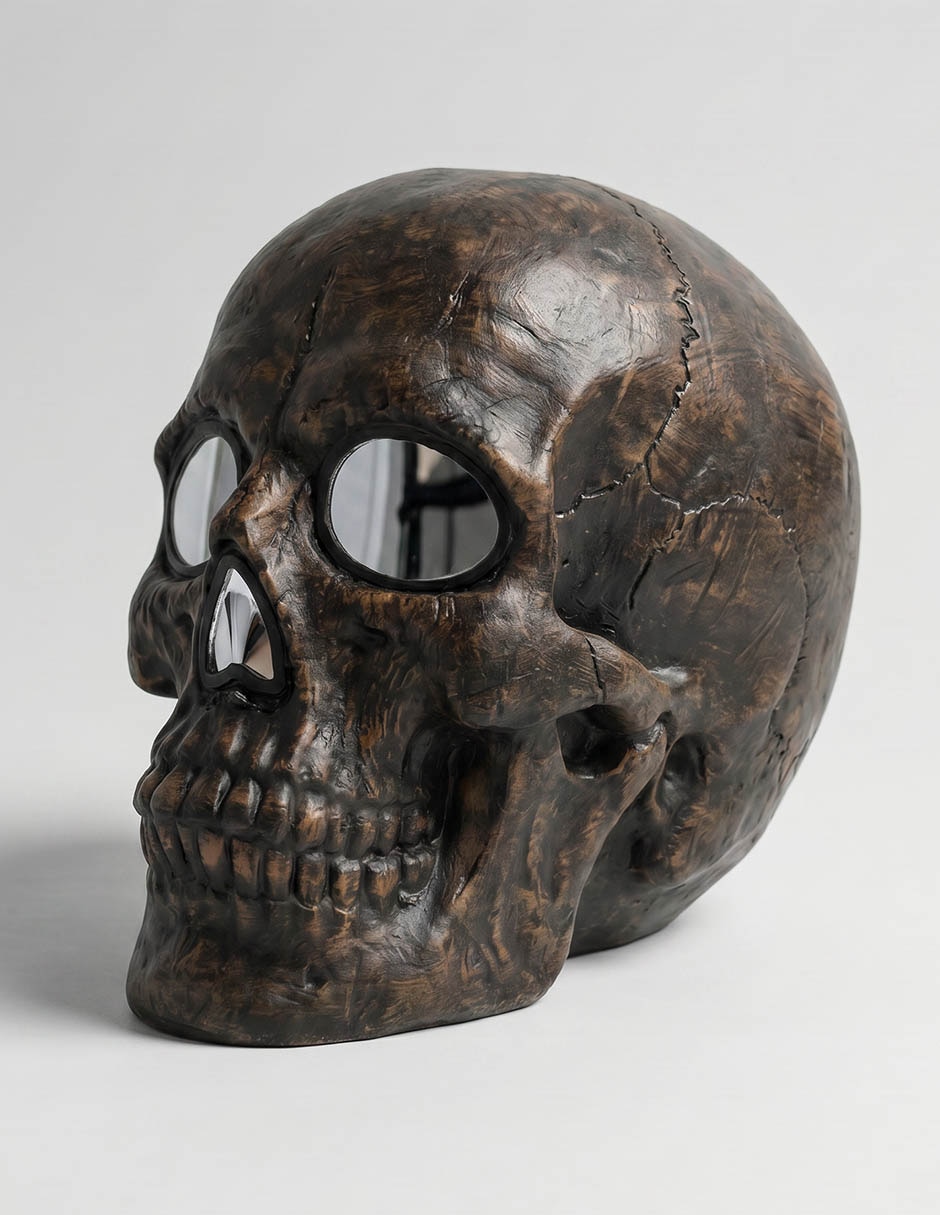 Figura decorativa con forma de cráneo 3