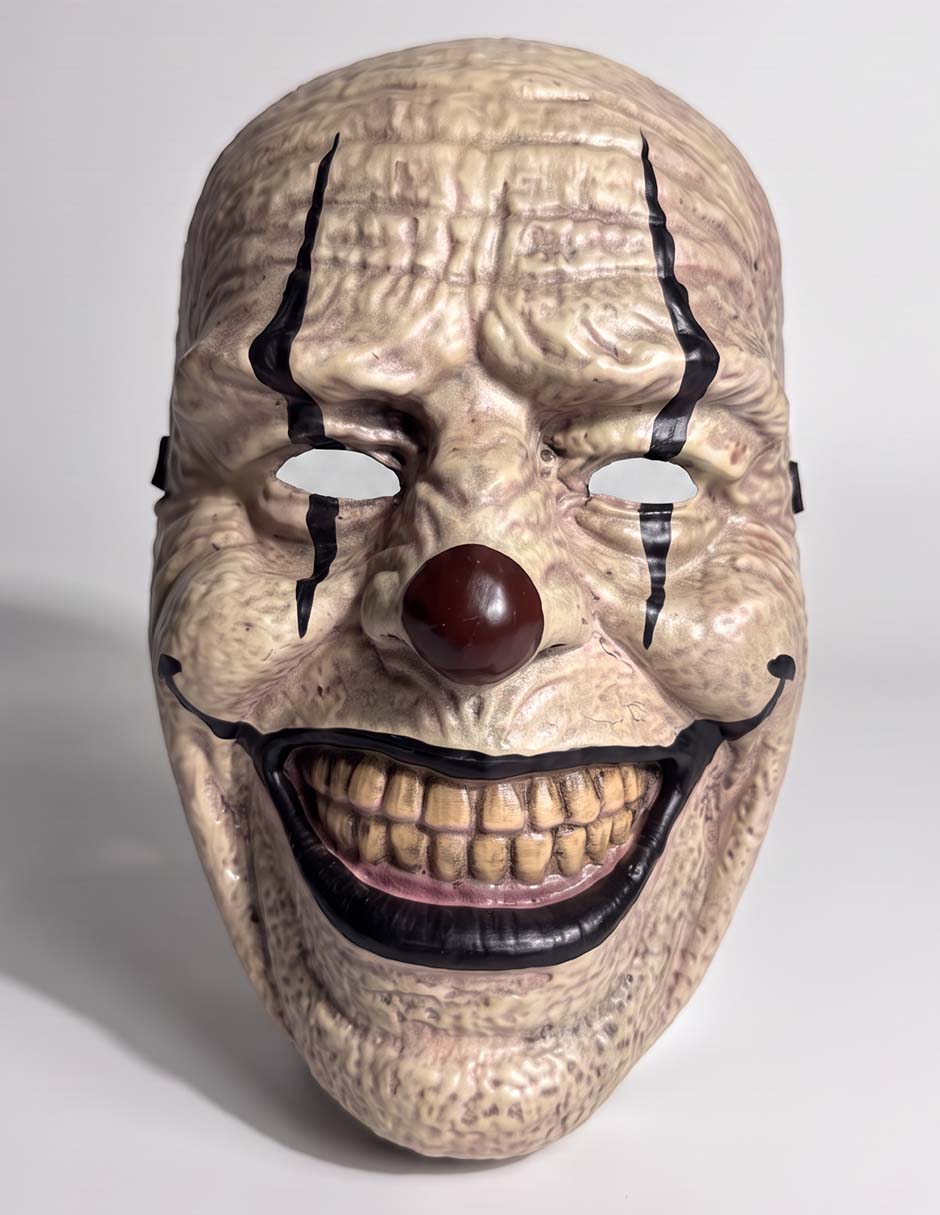 Máscara para disfraz de payaso sonriente 1