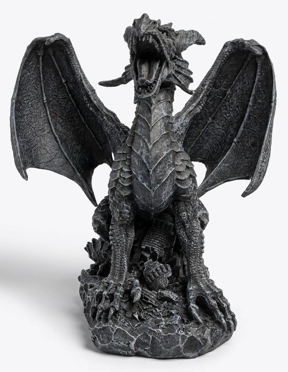 Figura decorativa de Halloween con forma de dragón 3