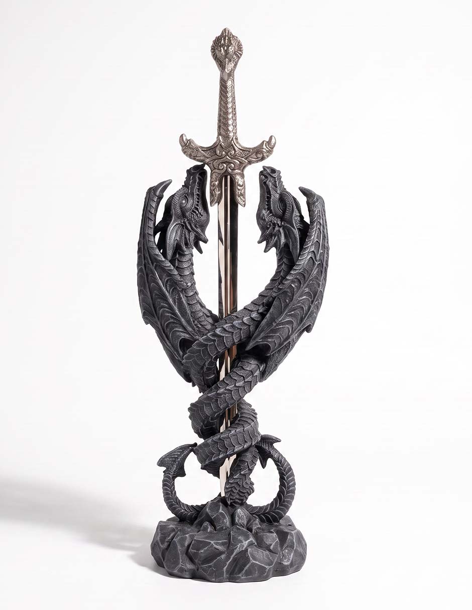 Figura decorativa de Halloween con forma de dragón 3