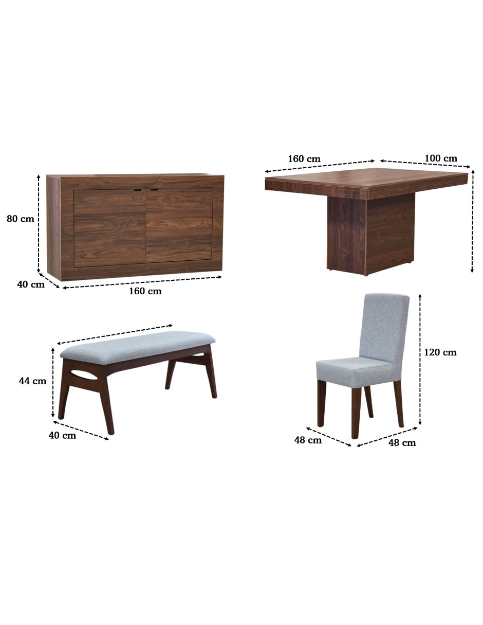 Comedor Mónaco para 6 personas 11