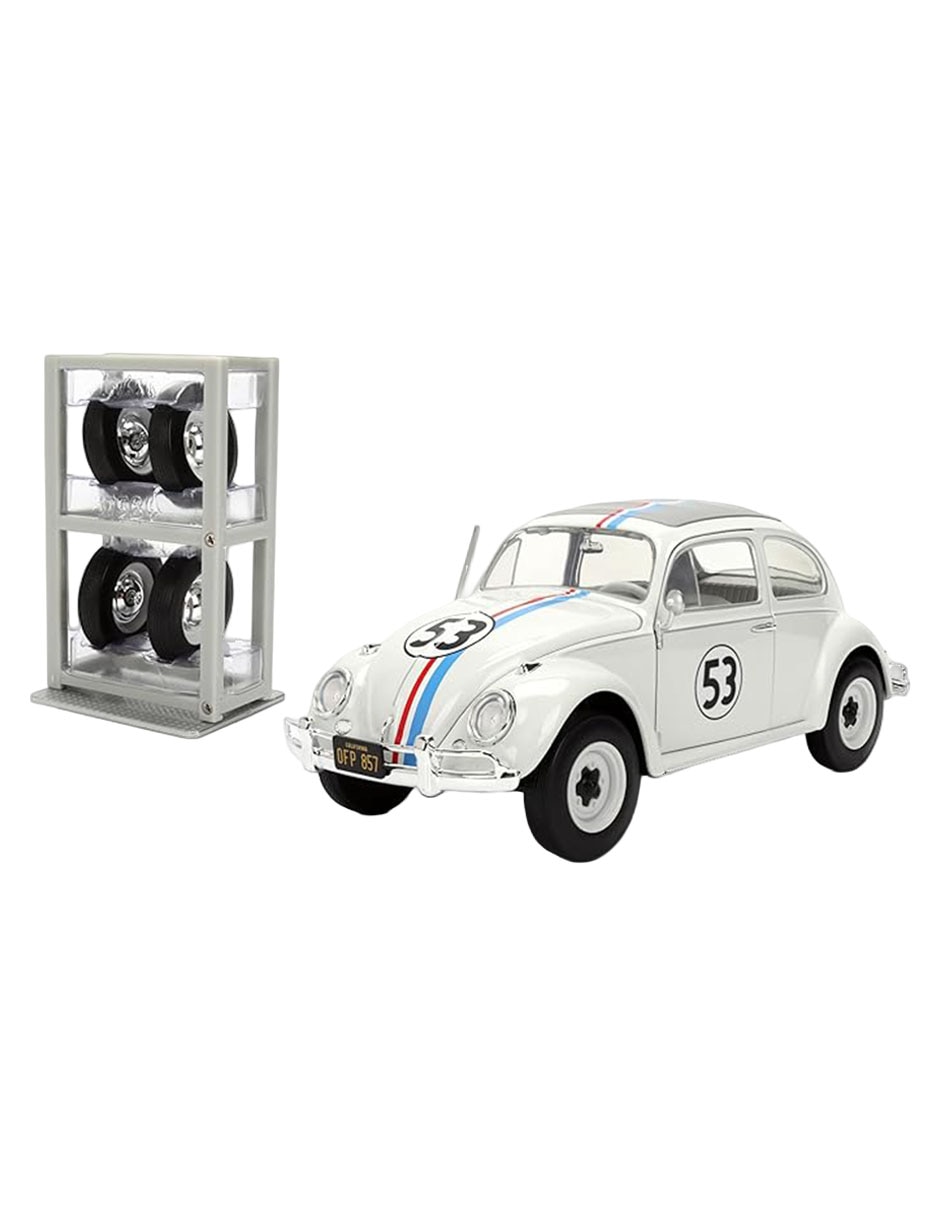 Vehículo a escala 1:24 volkswagen beetle herbie 2
