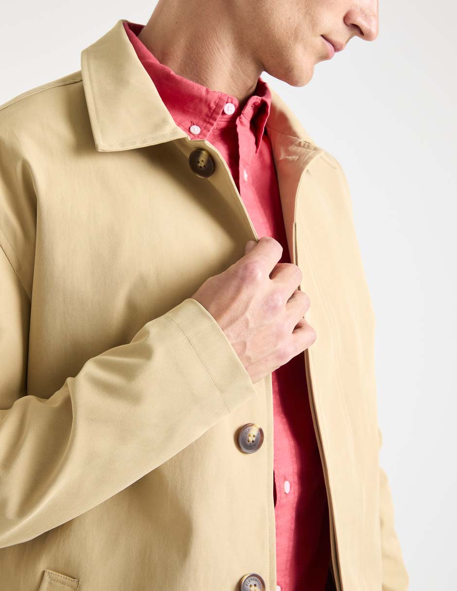 Abrigo con bolsillos para hombre 4