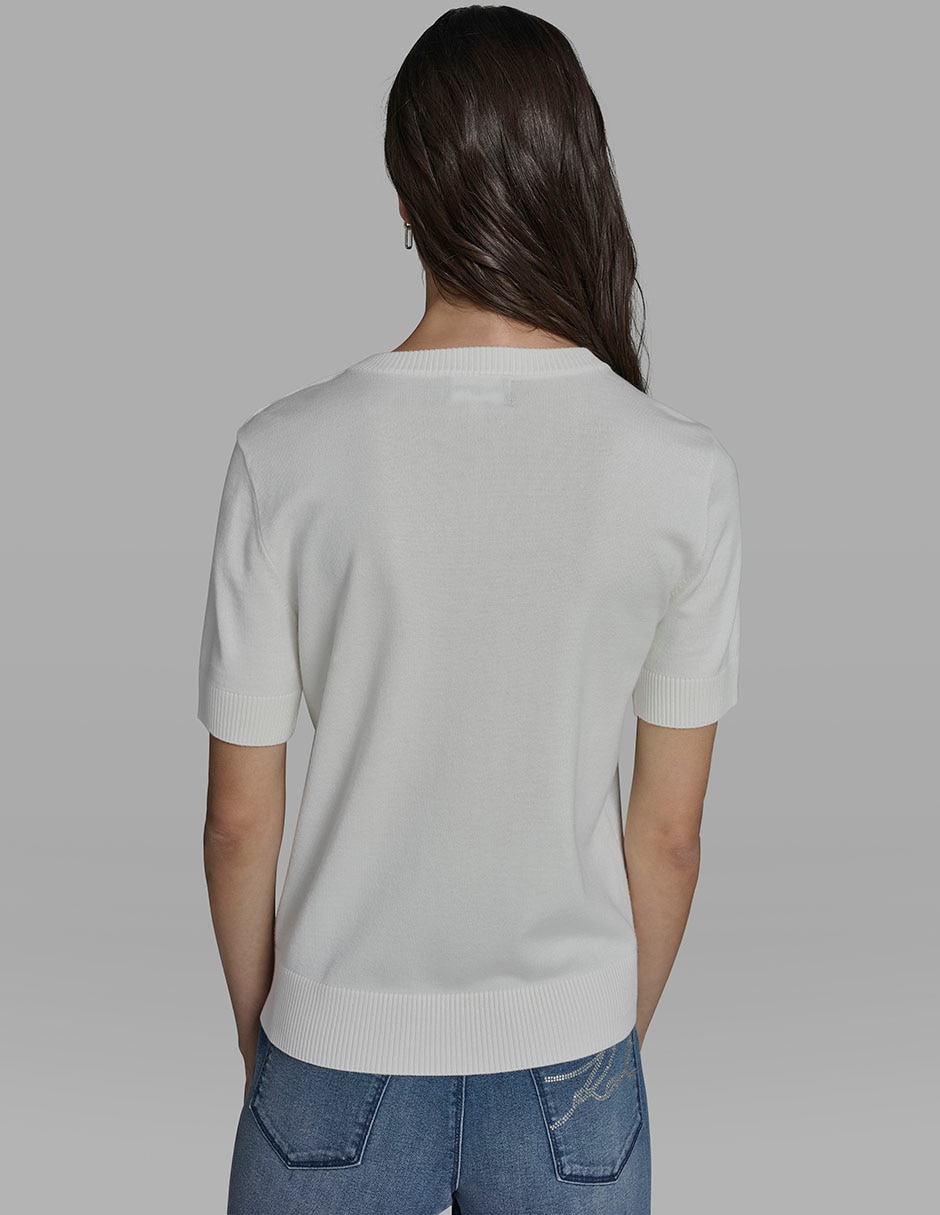Blusa manga corta para mujer 8