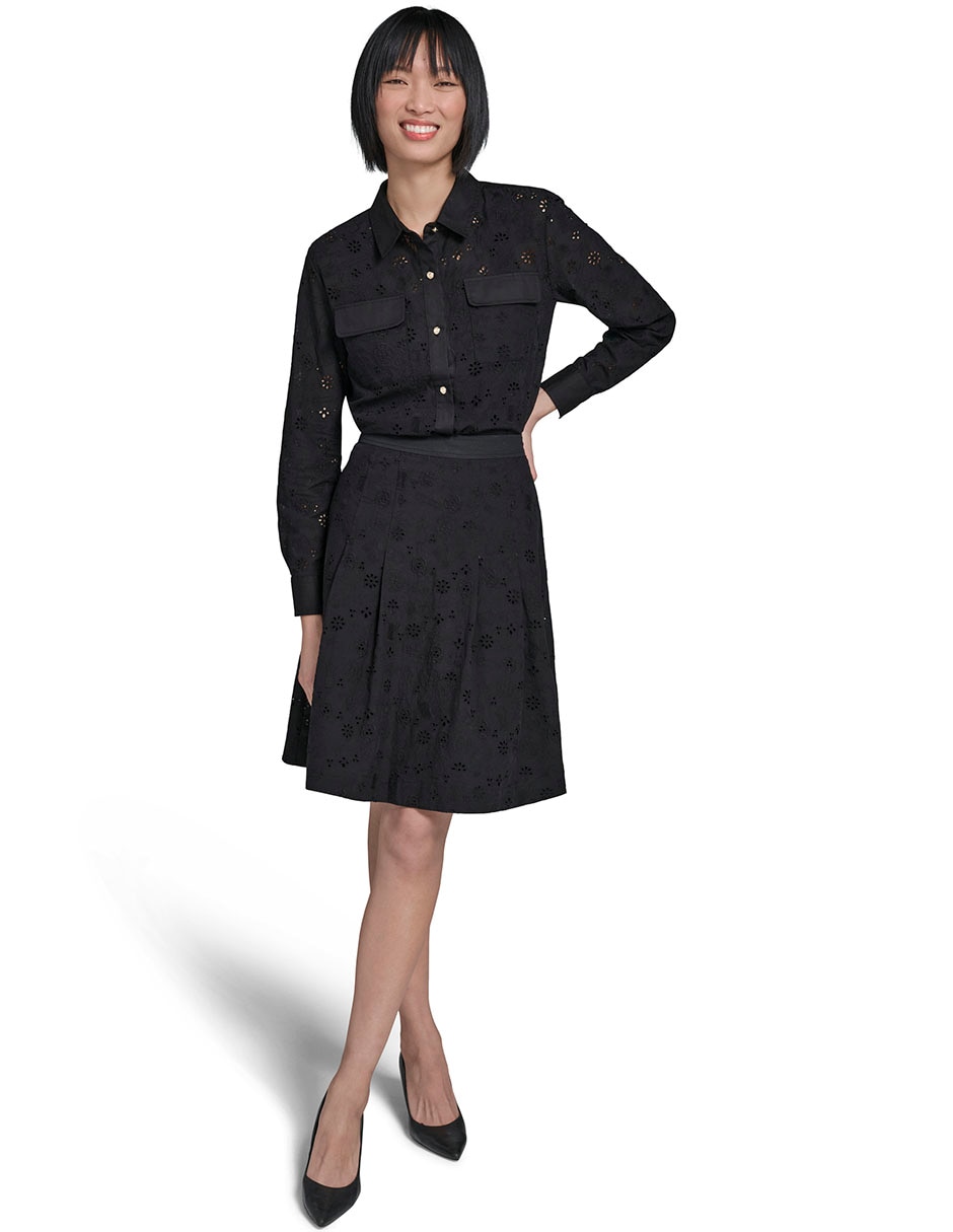 Blusa camisera manga larga para mujer 10