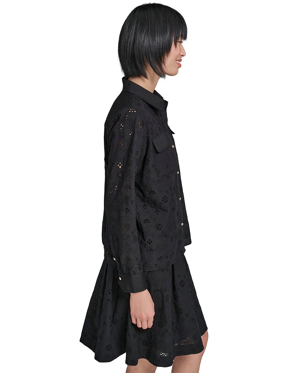 Blusa camisera manga larga para mujer 12