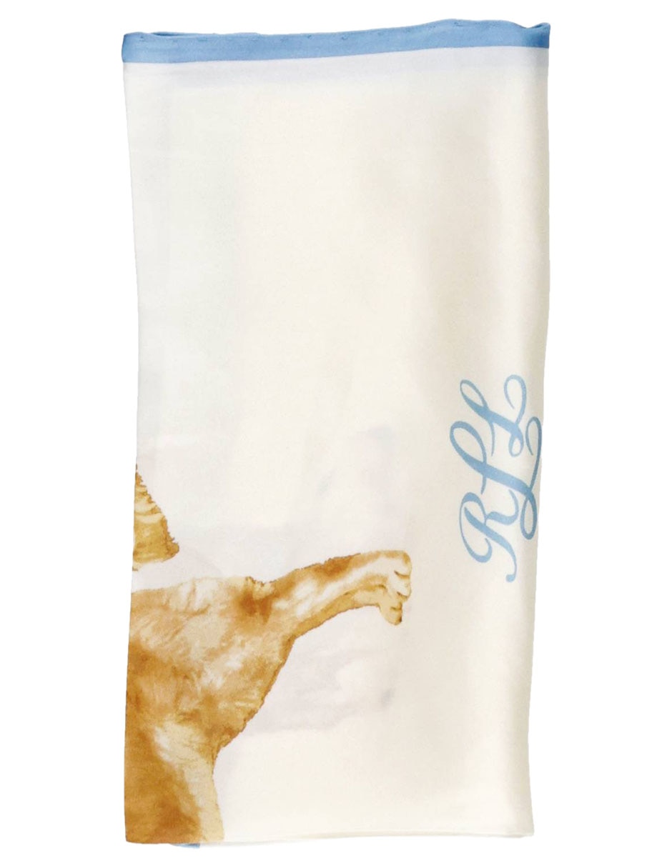 Pashmina con estampado gráfico de seda para mujer 2