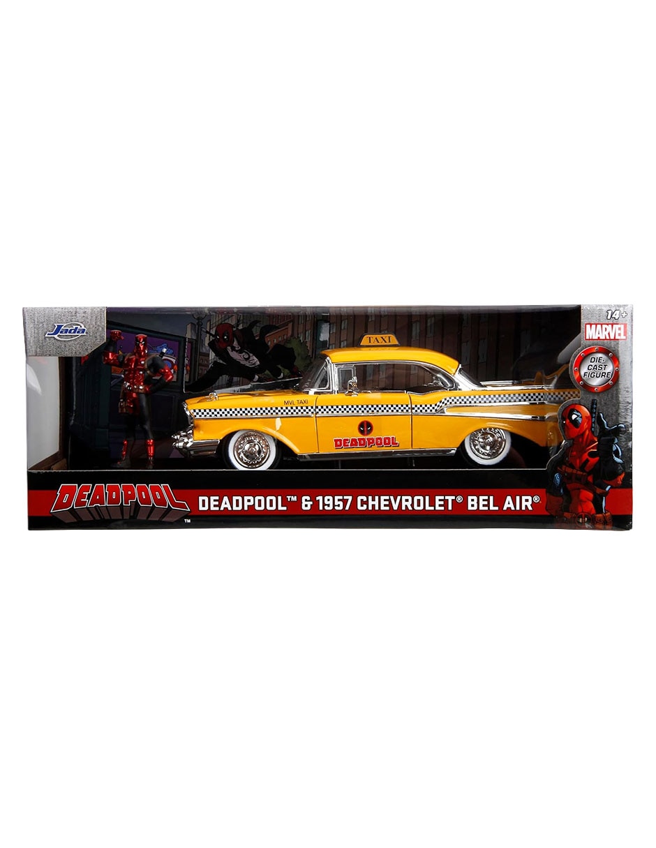 Vehículo a escala 1:24 1957 chevrolet deadpool 6