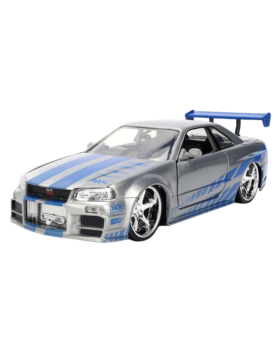 Vehículo a escala 1:24 nissan skyline brians rápidos y furiosos 1