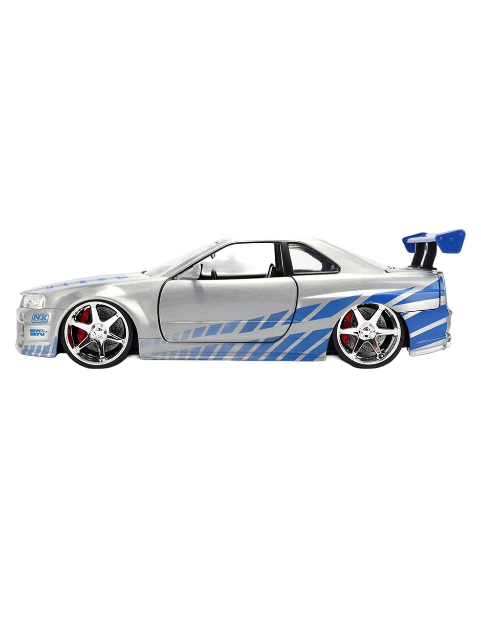Vehículo a escala 1:24 nissan skyline brians rápidos y furiosos 3