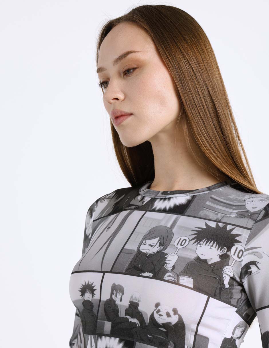 Blusa Hugo Blue manga larga para mujer