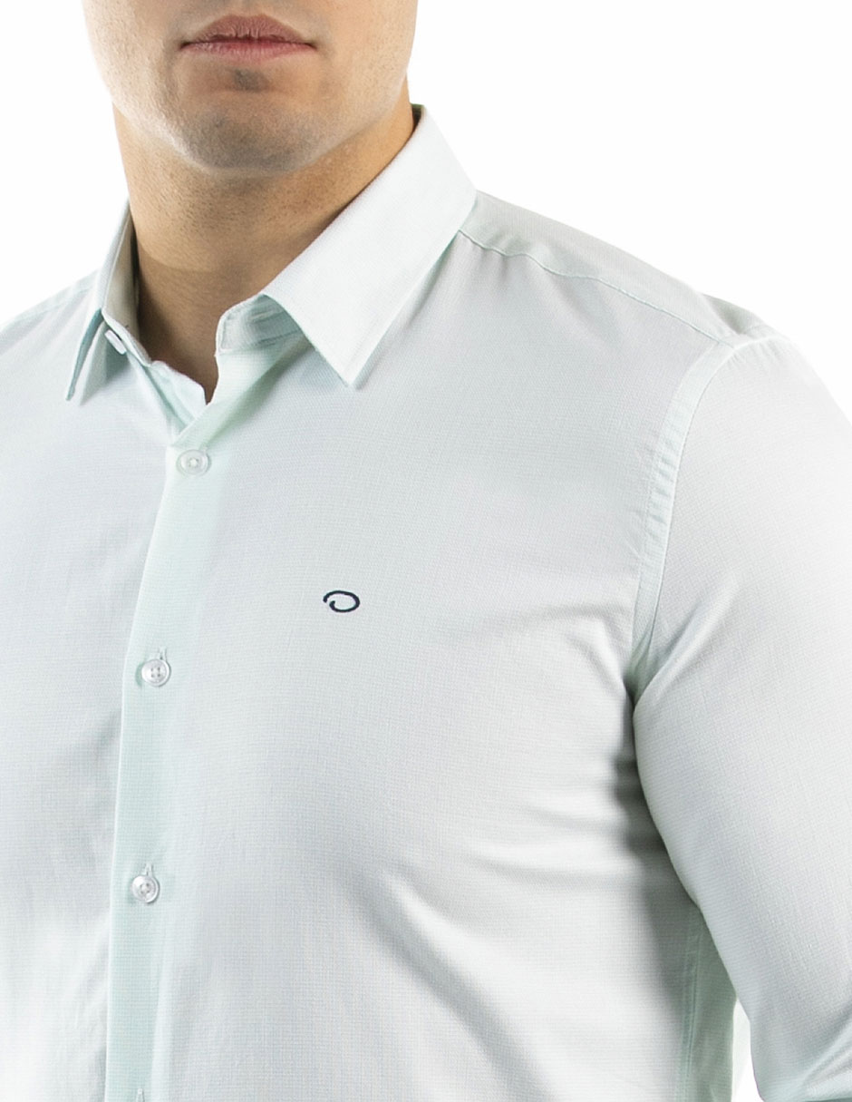 Camisa casual de algodón manga larga para hombre 4