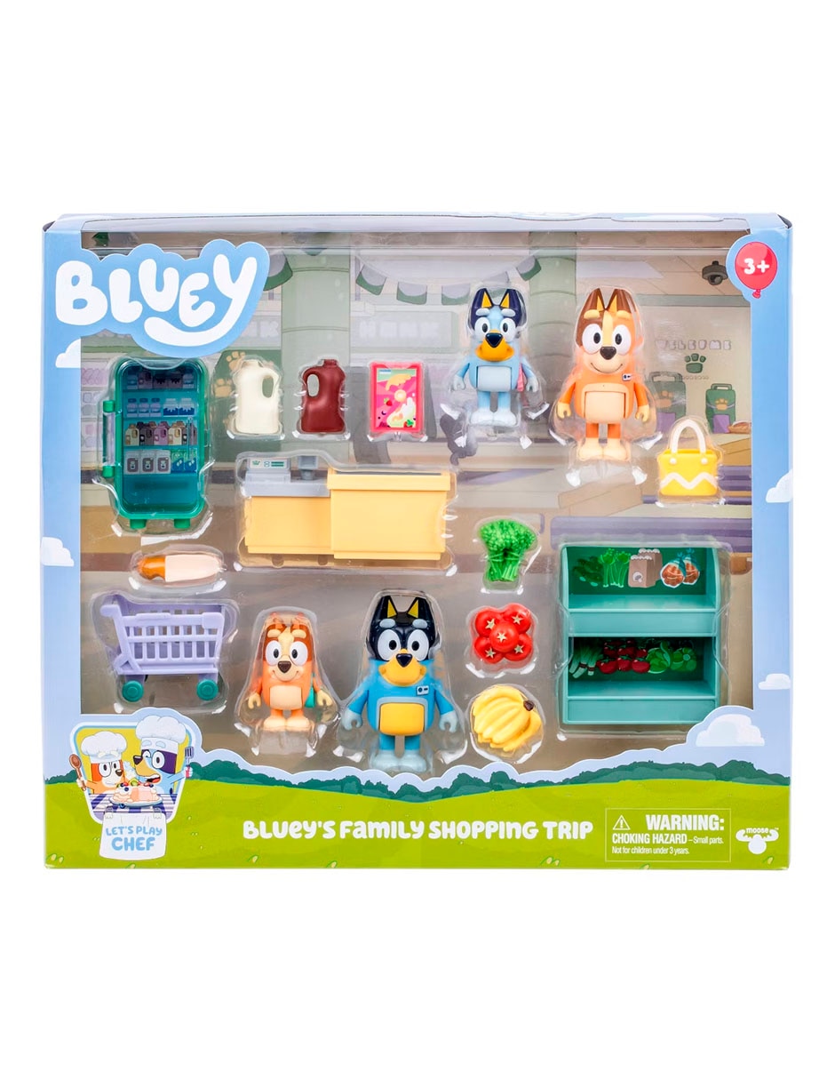Play set casa play 's family shopping trip bluey