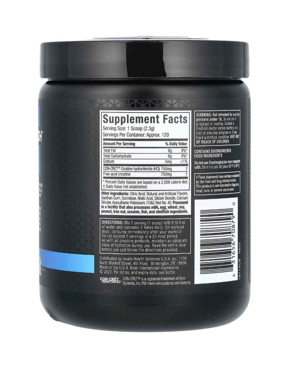 Cell Tech Creactor con creatina sabor ponche de frutas de 250 g