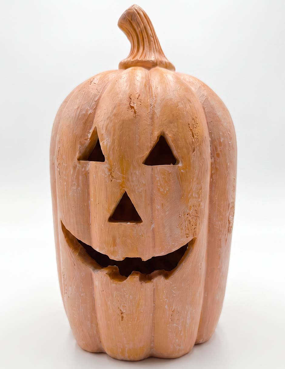 Figura decorativa de halloween con forma de calabaza