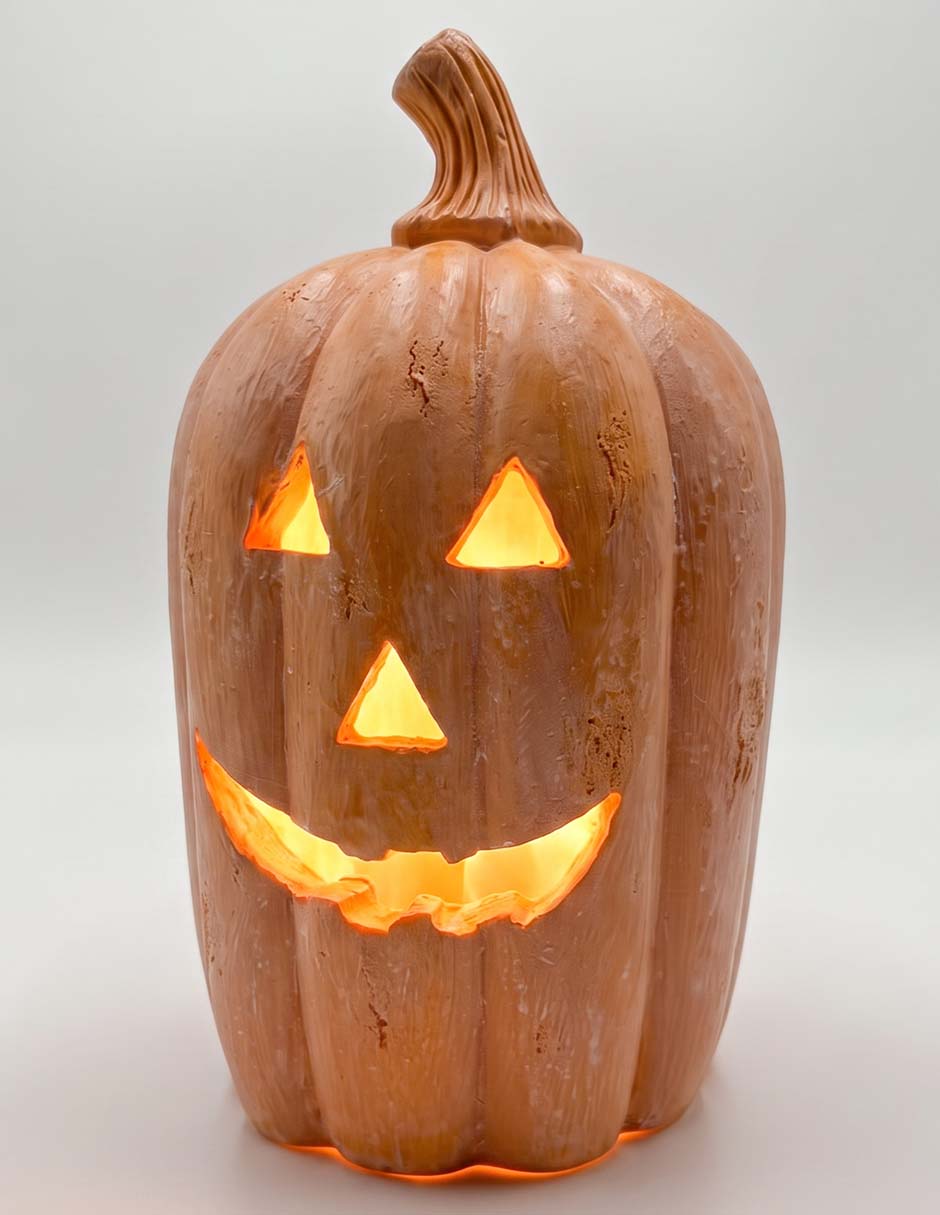 Figura decorativa de halloween con forma de calabaza