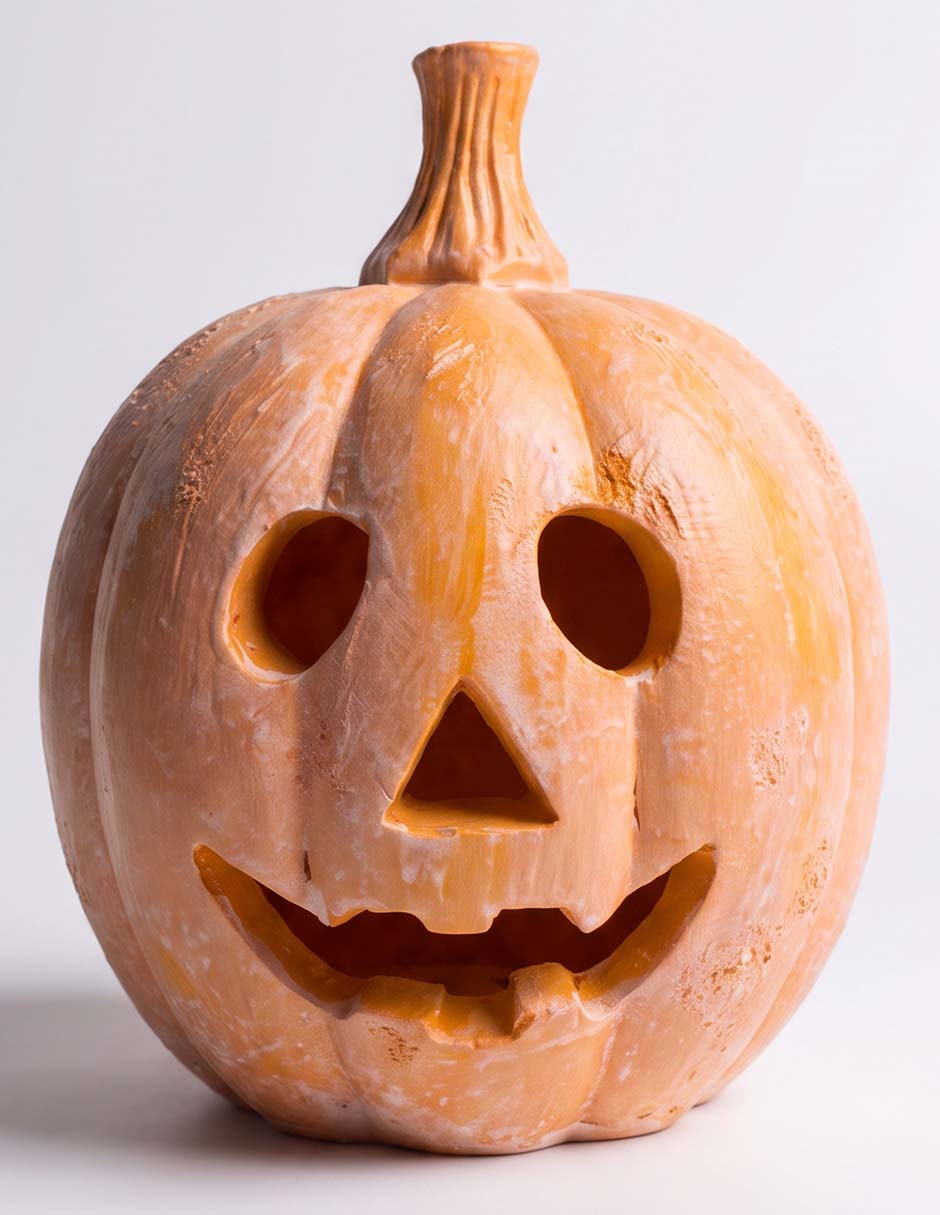 Figura decorativa cementerium con forma de calabaza