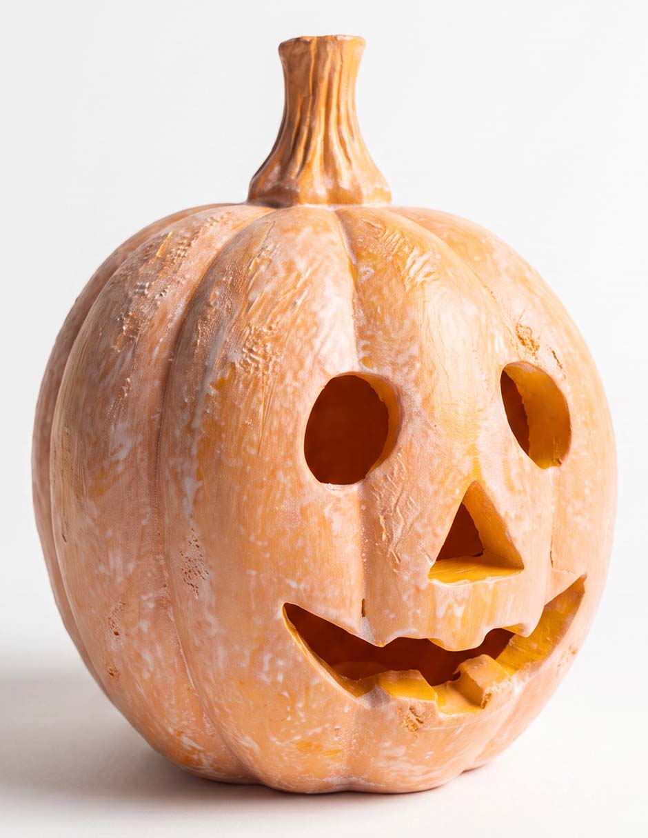 Figura decorativa cementerium con forma de calabaza