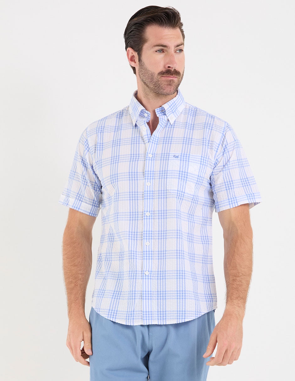 Camisa casual Ferrioni manga corta para hombre