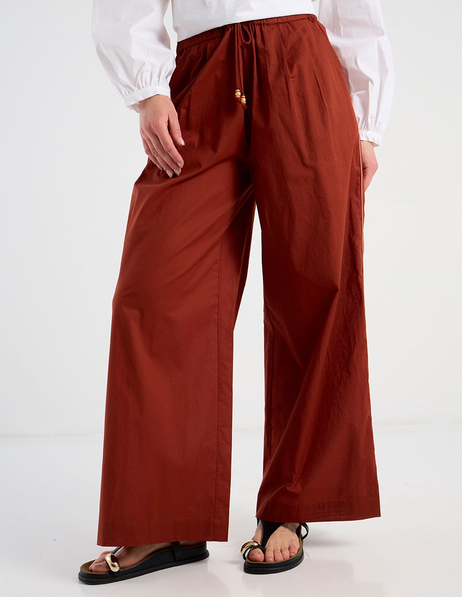 Pantalón acampanado regular para mujer