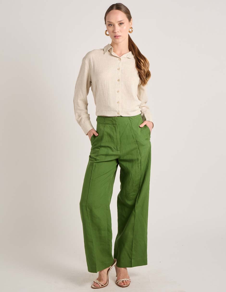 Pantalón de vestir amplio para mujer 5