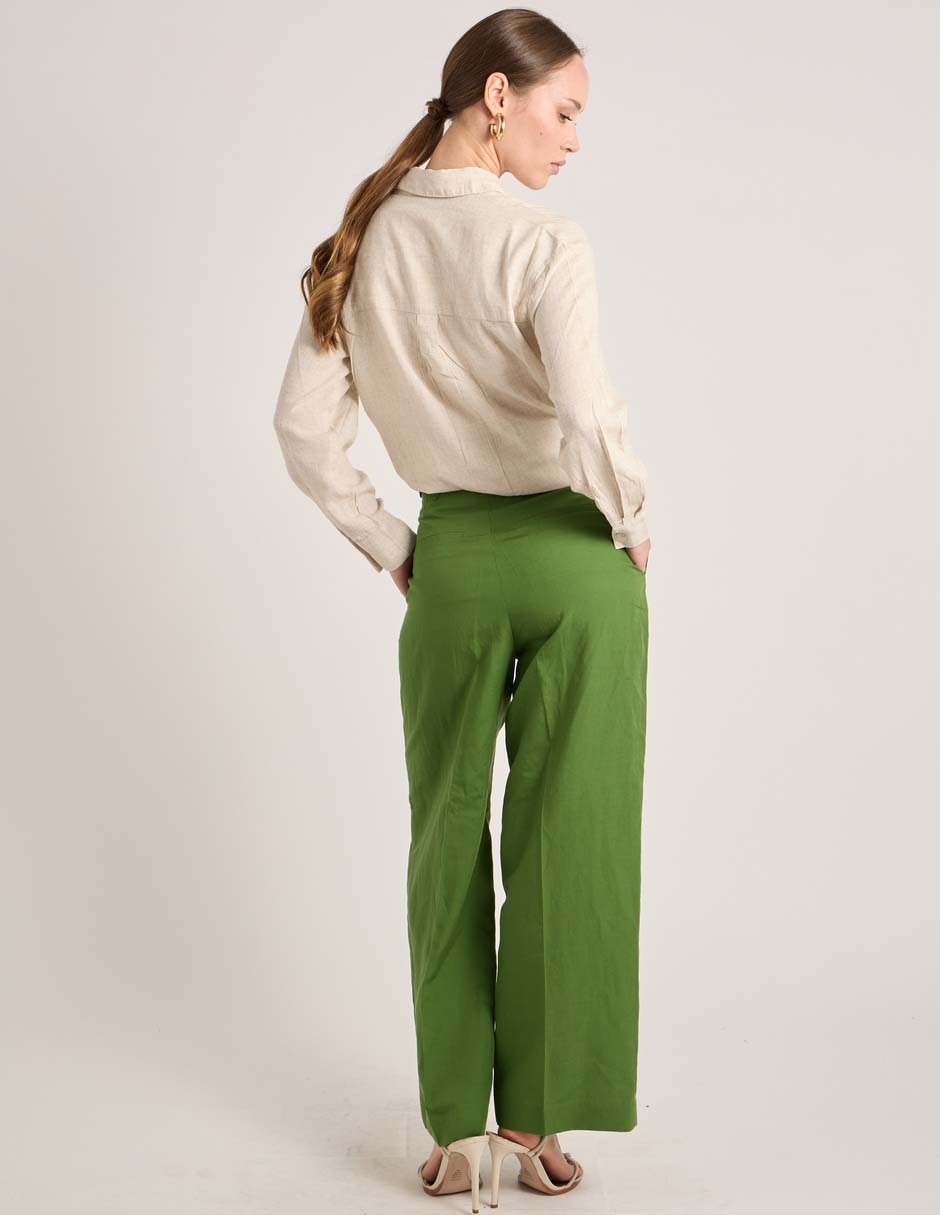 Pantalón de vestir amplio para mujer 6