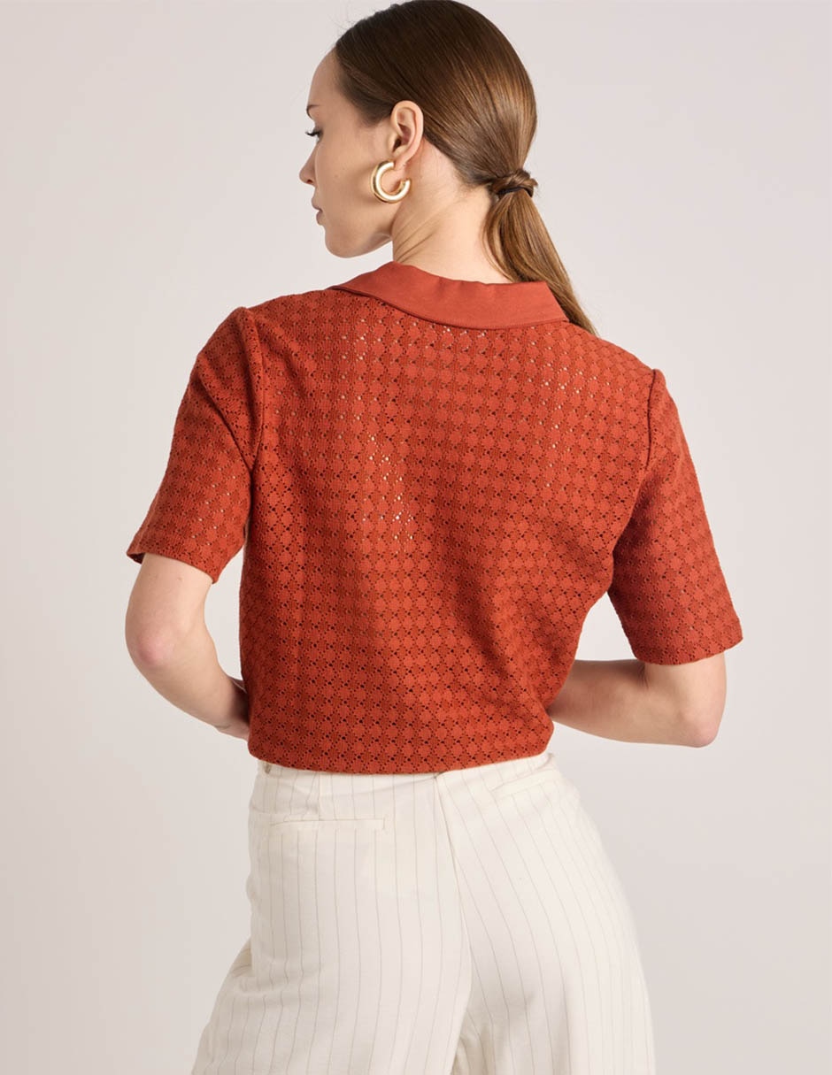 Playera tipo polo para mujer 6