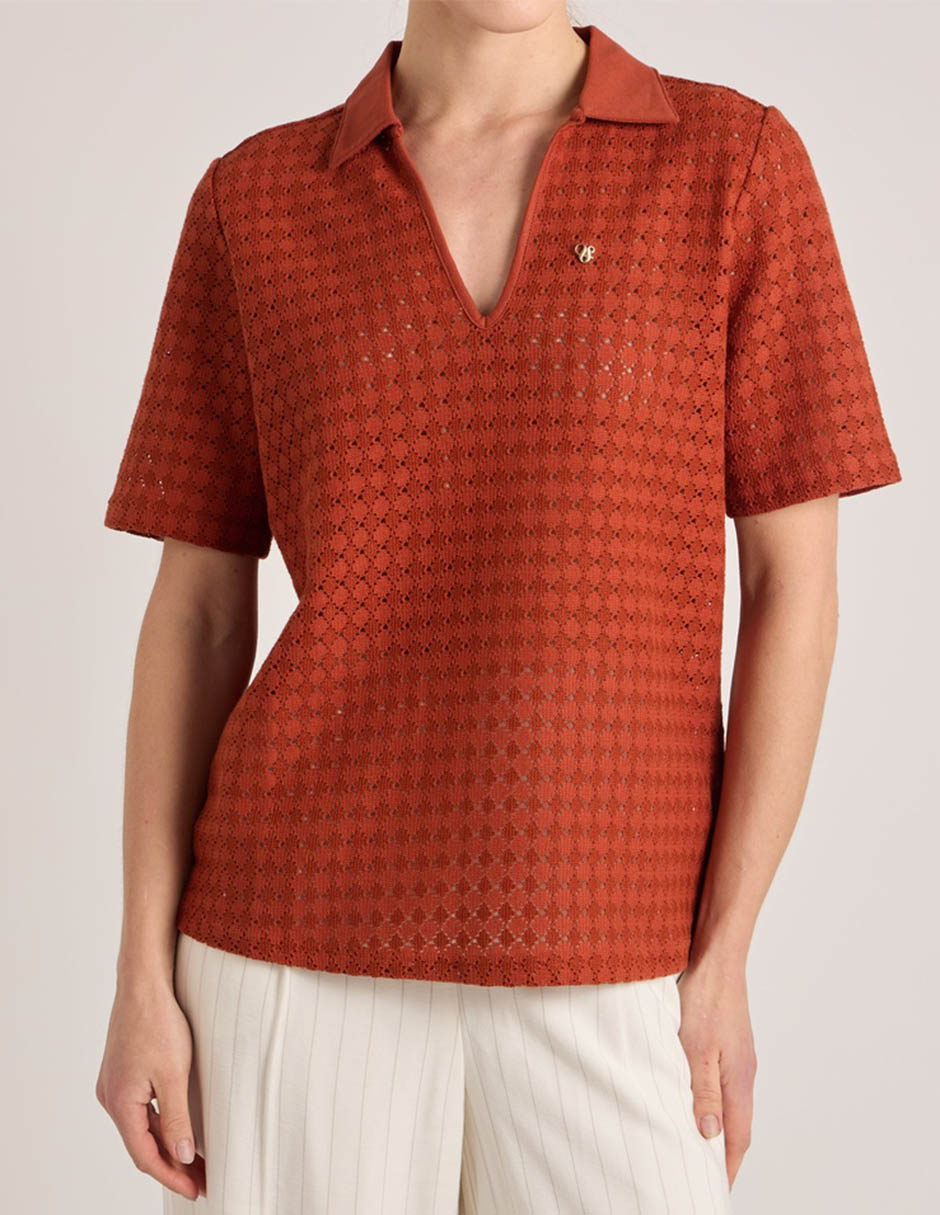 Playera tipo polo para mujer 7
