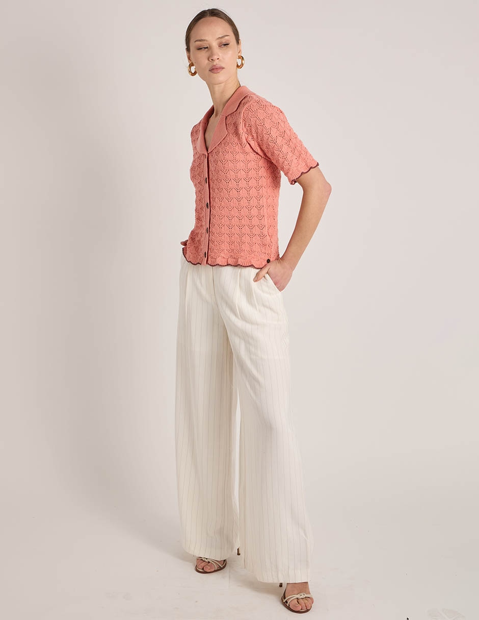 Suéter scotch & soda cuello camisero para mujer