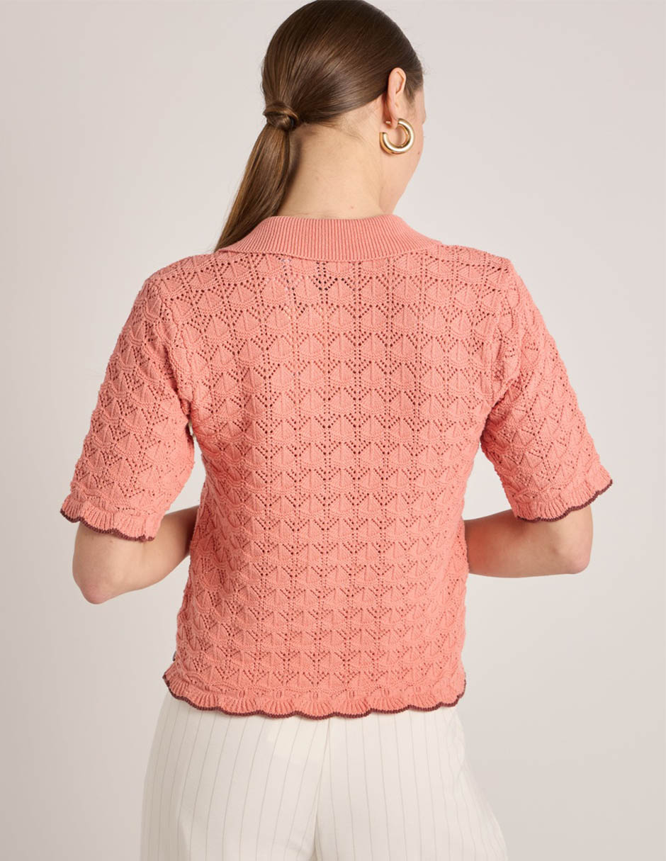 Suéter scotch & soda cuello camisero para mujer