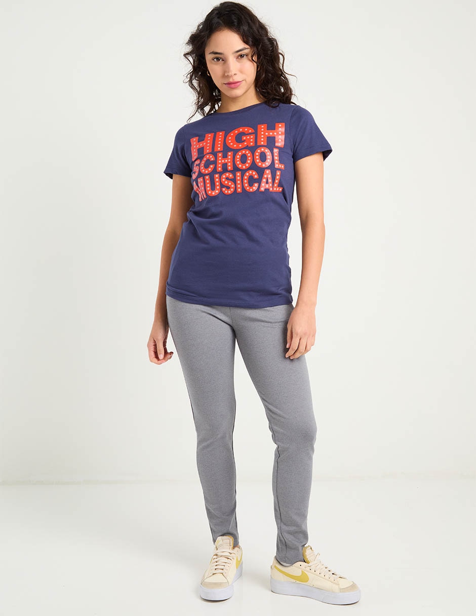 Playera manga corta High School Musical cuello redondo para mujer
