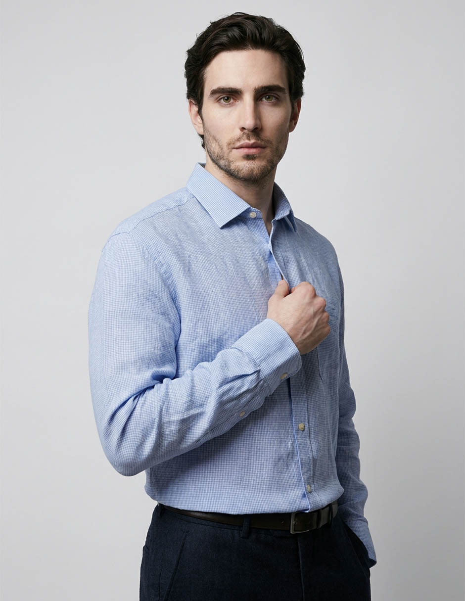 Camisa casual manga larga para hombre Camisa casual manga larga para hombre